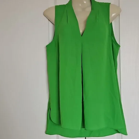 Vince Camuto Sleeveless Top XS Green - Picture 5 of 16